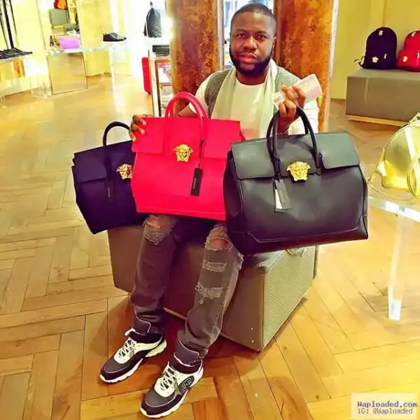 Photos: Nigerian Guy Spends N3million On 3 Versace Handbags, Shows It Off On Instagram